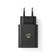 Väggladdare | 30 W | PD3.0 27W / PD3.0 30W / QC3.0 | Snabbladdnings funktion | 1.5 / 2.0 / 2.5 / 3.0 A | Antal utgångar: 1 | USB-C | Automatiskt val av Spänning | Svart - Nätladdare - 5412810330102 - 6