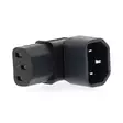 Extension Plug | IEC-320-C13 | IEC-320-C14 | Vinklat 90° | Nickelplaterad | PVC | Svart | Låda | 1 st. - Nedis produkter - 5412810427642 - 1