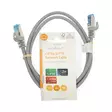 CAT6a nätverkskabel | S/FTP | RJ45 hane | RJ45 hane | 1.00 m | Snagless | Rund | LSZH | Grå | Label - Dator och nätverk - 5412810452682 - 66