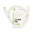 High Speed HDMI kabel med Ethernet | HDMI Kontakt | HDMI Kontakt | 4K@60Hz | ARC | 18 Gbps | 2.00 m | Rund | PVC | Vit | Label - HDMI-kablar - 5412810454952 - 66