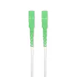 Patchkabel av glasfiber | SMF (Single Mode Phase) | SC/APC | SC/APC | 100 Gbps | 6.00 m | Vit | Gift Box with Euro Lock - Dator och nätverk - 5412810464302 - 1