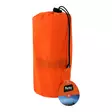 Makuualusta ilmatäytteinen 185x70 Comfort Retki oranssi - Paksu retkipatja sisäänrakennetulla pumpulla ja tyynyllä - Liggunderlag och sittunderlag - 6418536036952 - 3