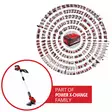 Batteridriven trimmer GE-CT 18 Li (1x 2,5Ah) - Röjsågar och trimmers - 4006825680812 - 8