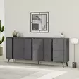 Konsolbord Hanah Home Dune Antracit Spånskiva 183,8x77,4x35 cm - Möbler - 8683743797622 - 3