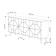Konsolbord Hanah Home Dune Antracit Spånskiva 183,8x77,4x35 cm - Möbler - 8683743797622 - 6