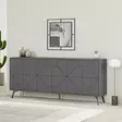 Konsolbord Hanah Home Dune Antracit Spånskiva 183,8x77,4x35 cm - Möbler - 8683743797622 - 2