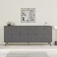 Konsolbord Hanah Home Dune Antracit Spånskiva 183,8x77,4x35 cm - Möbler - 8683743797622 - 4