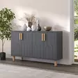 Konsolbord Hanah Home Vincent Antracit Spånskiva 120x73,6x29,6 cm - Byråer och skåp - 8684283501762 - 3