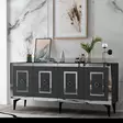 Konsolbord Hanah Home Karya Antracit Silver Spånskiva 150x40x79 cm - Byråer och skåp - 8684282612582 - 3