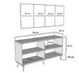 Konsolbord Hanah Home Karya Antracit Silver Spånskiva 150x40x79 cm - Byråer och skåp - 8684282612582 - 10