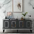 Konsolbord Hanah Home Karya Antracit Silver Spånskiva 150x40x79 cm - Byråer och skåp - 8684282612582 - 2