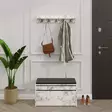 Hallmöbel Hanah Home Boby Carrara Marmormönster Spånskiva 80x42x35 cm - Möbler - 8684282984832 - 2