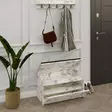 Hallmöbel Hanah Home Boby Carrara Marmormönster Spånskiva 80x42x35 cm - Möbler - 8684282984832 - 3