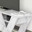 TV-bänk Hanah Home Pipralla Carrara Marmormönster Spånskiva 110x40x30 cm - TV-bänkar - 8684283291502 - 4