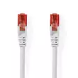 CAT6 Nätverkskabel | RJ45 hane | RJ45 hane | U/UTP | 0.50 m | Rund | PVC | Vit | Label - Dator och nätverk - 5412810422982 - 1