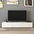 TV-bänk Hanah Home Rigel Vit Spånskiva 180x30x32 cm - TV-bänkar - 8683742462422 - 1