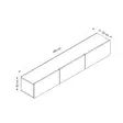 TV-bänk Hanah Home Rigel Vit Spånskiva 180x30x32 cm - TV-bänkar - 8683742462422 - 7