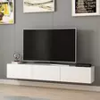 TV-bänk Hanah Home Rigel Vit Spånskiva 180x30x32 cm - TV-bänkar - 8683742462422 - 2