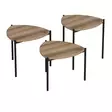 Nestingbord Hanah Home Lenny Valnöt Spånskiva 45x45x45 45x40x45 45x35x45 cm - Möbler - 8683742465812 - 8