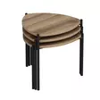 Nestingbord Hanah Home Lenny Valnöt Spånskiva 45x45x45 45x40x45 45x35x45 cm - Möbler - 8683742465812 - 7