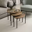 Nestingbord Hanah Home Lenny Valnöt Spånskiva 45x45x45 45x40x45 45x35x45 cm - Möbler - 8683742465812 - 2