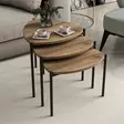 Nestingbord Hanah Home Lenny Valnöt Spånskiva 45x45x45 45x40x45 45x35x45 cm - Möbler - 8683742465812 - 1