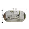 Spegel Hanah Home Riors Transparent Guld MDF 45x85x2,2 cm - Speglar - 8684282429692 - 9