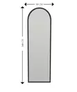 Spegel Hanah Home Emma Svart MDF 50x160x2,2 cm - Speglar - 8683743823192 - 6