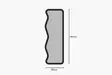 Spegel Hanah Home Asel Svart Mdf 50x160x2,2 cm - Speglar - 8684282546962 - 1