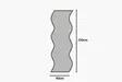 Spegel Hanah Home Safi Vit Valnöt MDF 40x120x2,2 cm - Speglar - 8684282667452 - 6
