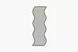 Spegel Hanah Home Safi Vit Valnöt MDF 40x120x2,2 cm - Speglar - 8684282667452 - 1