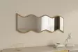 Spegel Hanah Home Safi Vit Valnöt MDF 40x120x2,2 cm - Speglar - 8684282667452 - 4