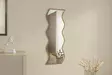 Spegel Hanah Home Safi Vit Valnöt MDF 40x120x2,2 cm - Speglar - 8684282667452 - 2