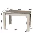 Matbord Hanah Home Single 120 Ek Spånskiva 120x78x80 cm - Matbord - 8681875037432 - 1