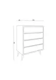 Byrå Hanah Home Suvera Ephesus Marmormönster Spånskiva 70x86x40 cm - Byråer och skåp - 8684283031382 - 5