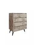 Byrå Hanah Home Suvera Ephesus Marmormönster Spånskiva 70x86x40 cm - Byråer och skåp - 8684283031382 - 1