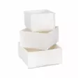 Skrivbordsorganisatör Aberto Design Felt Desk Organizer Set Cream Filt 22,5x22,5x10 cm 18x18x10 cm 14x14x10 cm - Förvaringslådor och korgar - 8683342858342 - 7