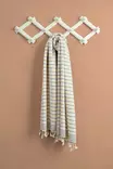 Fouta Mijölnir Blå Krämvit 100% Bomull 90x185 cm - Handdukar - 8683342757072 - 3