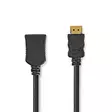 High Speed HDMI kabel med Ethernet | HDMI Kontakt | HDMI Utgång | 4K@60Hz | ARC | 10.2 Gbps | 5.00 m | Rund | PVC | Svart | Label - HDMI-kablar - 5412810465262 - 1