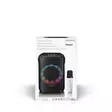 Karaokesystem med Bluetooth®, uppladdningsbart batteri, trådlös karaokemikrofon och LED-belysning för disco Svart - Nedis produkter - 8711902081272 - 66