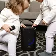 Karaokesystem med Bluetooth®, uppladdningsbart batteri, trådlös karaokemikrofon och LED-belysning för disco Svart - Nedis produkter - 8711902081272 - 53