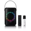 Karaokesystem med Bluetooth®, uppladdningsbart batteri, trådlös karaokemikrofon och LED-belysning för disco Svart - Nedis produkter - 8711902081272 - 12