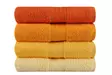 Handduksset (4 st), ljusgul, gul, ljusorange, orange, 50 x 90 cm, mjuk, hållbar, absorberande - Handdukar - 8681181150382 - 2
