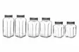 Kryddburk Set Hermia Silver Glas 6 Delar - Dagliga köksartiklar - 8684283450282 - 1