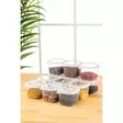 Förvaringslåda Set Hermia Vit Plast 12 Delar - Matlådor och matförvaringsbehållare - 8683742869092 - 2