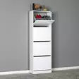 Skoskåp Hanah Home Shc340Bb Vit Spånskiva 51x157x26 cm - Skoskåp - 8682870658172 - 3