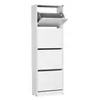 Skoskåp Hanah Home Shc340Bb Vit Spånskiva 51x157x26 cm - Skoskåp - 8682870658172 - 1