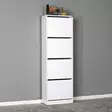 Skoskåp Hanah Home Shc340Bb Vit Spånskiva 51x157x26 cm - Skoskåp - 8682870658172 - 2
