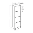 Skoskåp Hanah Home Shc340Bb Vit Spånskiva 51x157x26 cm - Skoskåp - 8682870658172 - 6