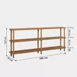 Bokhylla Hanah Home Zen Furu Spånskiva 180x74,9x35 cm - Bokhyllor - 8683342851992 - 7